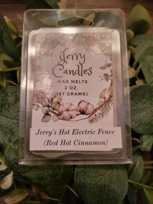 2 oz. Jerry's Hot Electric Fence (Red Hot Cinnamon) Wax Melts